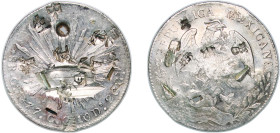Mexico Federal Republic 1877 Cn CG 8 Reales - An "error" variety featuring a "Gn" instead of the proper "Cn" denotation of the Culiacan mint Silver (....