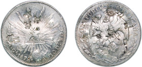 Mexico Federal Republic 1878 Ga JA 8 Reales Silver (.903) Guadalajara Mint (764000) 27.05g XF Chopmarked KM 377