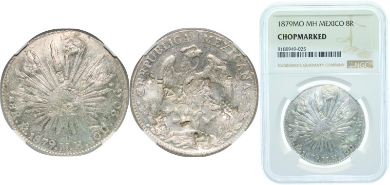 Mexico Federal Republic 1879 Mo MH 8 Reales Silver (.903) Mexico City Mint 27.07...