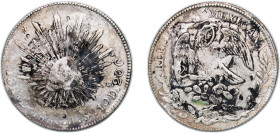 Mexico Federal Republic 1880 Zs JS 8 Reales Silver (.903) Zacatecas Mint 27.05g VF Chinese ink Chopmarked KM 377