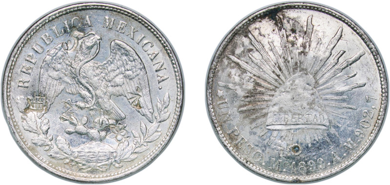 Mexico Federal Republic 1899 Mo AM 1 Peso Silver (.9027) Mexico City Mint (79300...
