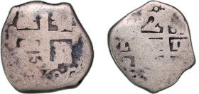 Bolivia Spanish colony 1760 P q 2 Reales - Ferdinand VI Silver (.917) Potosi Mint 5.98g VF KM 38