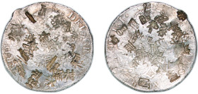 Bolivia Spanish colony 1825 PTS JL 8 Reales - Ferdinand VII Silver (.896) Potosi Mint 26.56g VF Chopmarked KM 84