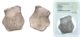 Mexico Spanish colony 1621 - 1667 Mo 8 Reales - Philip IV Silver (.9306) Mexico City Mint 25.6g NGC VF Damage KM 45