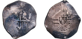 Mexico Spanish colony 1701 - 1728 Mo 8 Reales - Philip V Silver (.931) Mexico City Mint 27.2g VF KM 47