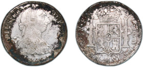 Mexico Spanish colony 1786 Mo FM 8 Reales - Charles III Silver (.896) Mexico City Mint 26.38g VF KM 106a