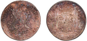 Mexico Spanish colony 1786 Mo FM 8 Reales - Charles III Silver (.896) Mexico City Mint 26.84g VF KM 106a