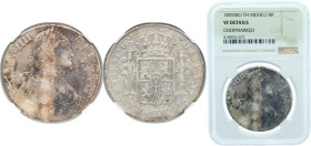 Mexico Spanish colony 1805 Mo TH 8 Reales - Charles IV Silver (.903) Mexico City Mint 27.07g NGC VF Chopmarked KM 109