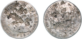 Peru Spanish colony 1785 LIMA MI 8 Reales - Charles III Silver (.896) Lima Mint (2767000) 26.46g VF Chopmarked KM 78a