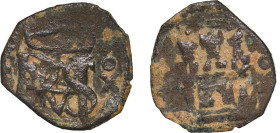 Spain Kingdom 1566 - 1598 Blanca - Philip II Billon Cuenca Mint 0.98g VF