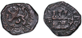 Spain Kingdom 1580 - 1591 D 2 Maravedis - Philip II Billon (.014 silver) Segovia Mint 4.08g VF Cal 61