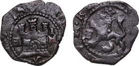 Spain Kingdom 1580-1587 IM 2 Maravedis - Philip II Billon (.014 silver) Segovia Mint 1.9g VF Cal 62