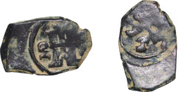 Spain Kingdom 1621 - 1626 MD 2 Maravedis - Philip IV (hammered) Copper Madrid Mint 1.54g VF KM 4