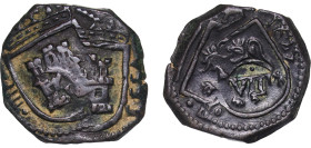 Spain Kingdom 1641 - 1642 8 Maravedis - Philip IV (countermarked) Copper 7.49g VF