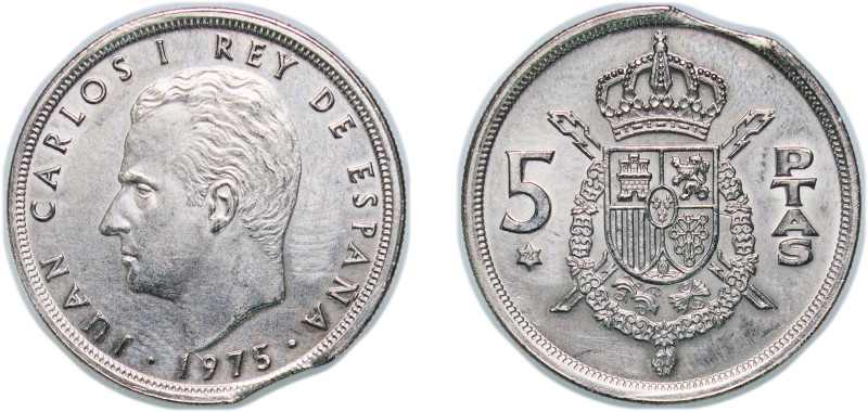 Spain Kingdom 1975 *76 5 Pesetas - Juan Carlos I Copper-nickel Madrid Mint (1505...