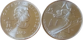 CANADA - 25 cents Elisabeth II, Vancouver 2010 (ski alpin) - 2007 - SPL
Nickel plated steel - 4,47 g
Ref. KM# 686