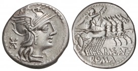 Denario. 132 a.C. MAENIA-7. Publius Maenius Antiacus. 3,80 grs. AR. Cal-916; FFC-831. MBC.