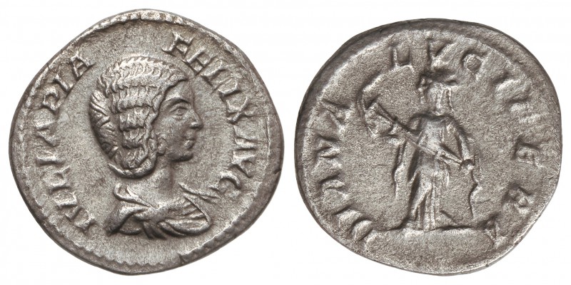 Denario. Acuñada el 211-217 d.C. JULIA DOMNA. Anv.: IVLIA PIA FELIX AVG. Busto a...