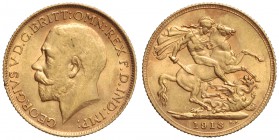 Soberano . 1913 . JORGE V . 7,97 grs. AU. KM-820. EBC .