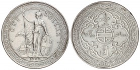 Dólar de Comercio. 1902-B. BOMBAY. 26,95 grs. AR. (Pequeños golpecitos). KM-T5. EBC-.