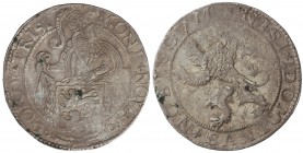 48 Stuivers (Lion Daalder). 1604. FRIESLAND. 27,28 grs. AR. (Golpecitos). KM-14. MBC-.