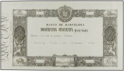 Facsímil 200 Pesos Fuertes. (1894). BANCO DE BARCELONA. (Doblez central superior y en margen superior derecha). Ed-A44F. SC-.