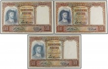Lote 5 billetes 500 Pesetas. 25 Abril 1931. Elcano. A EXAMINAR. Ed-361. EBC a EBC+.