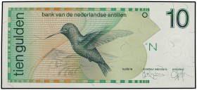 10 Gulden. 1 Mayo 1994. ANTILLAS HOLANDESAS. Colibrí. Pick-23c. SC.