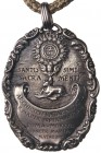 Medalla Archicofradía Santa María. (1809). MATARÓ. Anv.: Custodia entre SANTIS-SIMI/SACRA-MENTI, debajo en cartela ARCHICONFRATARNITATIS B. MARIA SUPR...