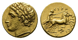 Sicily. Syracuse. Agathokles 317-289 BC. Hemistater AV