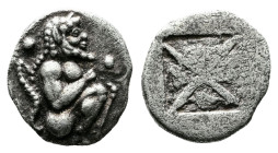 Thraco-Macedonian Region. Berge (previously Lete or Siris) circa 525-480 BC. 1/12 Stater AR