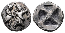 Thraco-Macedonian Region. Berge (Siris or Lete) circa 525-480 BC. Stater AR