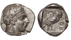 Attica. Athens circa 470-465 BC. Transitional issue. Tetradrachm AR