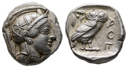 Attica. Athens circa 454-404 BC. Tetradrachm AR