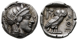 Attica. Athens circa 454-404 BC. Tetradrachm AR