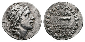 Kings of Pontos. Pergamon. Mithradates VI Eupator 82-72 BC. Dated Bithyno Pontic Era. May-August 95 BC. Drachm AR