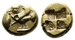 Mysia. Kyzikos circa 550-450 BC. Sixth Stater or Hekte EL