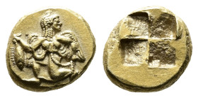 Mysia. Kyzikos circa 550-450 BC. Sixth Stater or Hekte EL