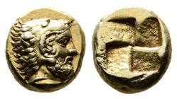 Mysia. Kyzikos circa 450-330 BC. Sixth Stater or Hekte EL