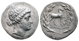 Aiolis. Kyme . ΜΗΤΡΟΦΑΝΗΣ (Metrophanes), magistrate circa 155-142 BC. Tetradrachm AR