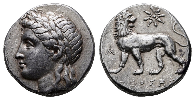 Ionia. Miletos . ΠΕΡΣΑΣ (Persas), magistrate circa 350-340 BC. 
Tetradrachm AR...