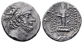 Seleukid Kingdom. Damascus. Antiochos XII Dionysos 87-83 BC. SE 229 = 84/3 BC. Tetradrachm AR