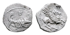 Phoenicia. Uncertain mint, possibly Sidon. Uncertain king 440-390 BC. 1/16 Shekel AR