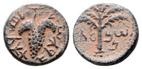 Judaea. Bar Kochba Revolt circa AD 132-135. Undated issue; but struck year 3 (134/5 CE). Bronze Æ