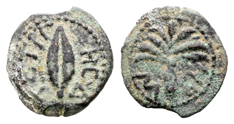 Judaea. Sepphoris. Herod III Antipas 4 BC-AD 39. Year 4 = 1 BCE/CE
Prutah Æ

...