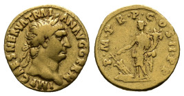 Trajan AD 98-117. Struck circa AD 98/9. Rome. Aureus AV