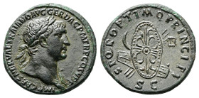 Trajan AD 98-117. Struck circa AD 104-107. Rome. As Æ