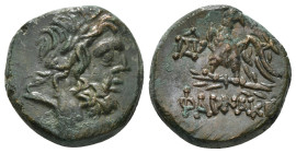 PONTOS. Pharnakeia. Struck under Mithridates VI Eupator (Circa 95-90 or 80-70 BC). Ae.
Obv: Laureate head of Zeus right.
Rev: ΦΑΡΝΑΚΕΙAΣ.
Eagle standi...