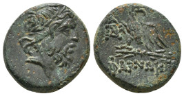PONTOS. Pharnakeia. Struck under Mithridates VI Eupator (Circa 95-90 or 80-70 BC). Ae.
Obv: Laureate head of Zeus right.
Rev: ΦΑΡΝΑΚΕΙAΣ.
Eagle standi...