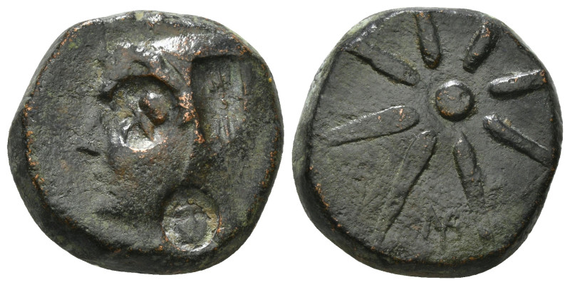 PONTOS. Uncertain, possibly Amisos. Ae (Circa 130-100 BC).
Obv: Male head left, ...